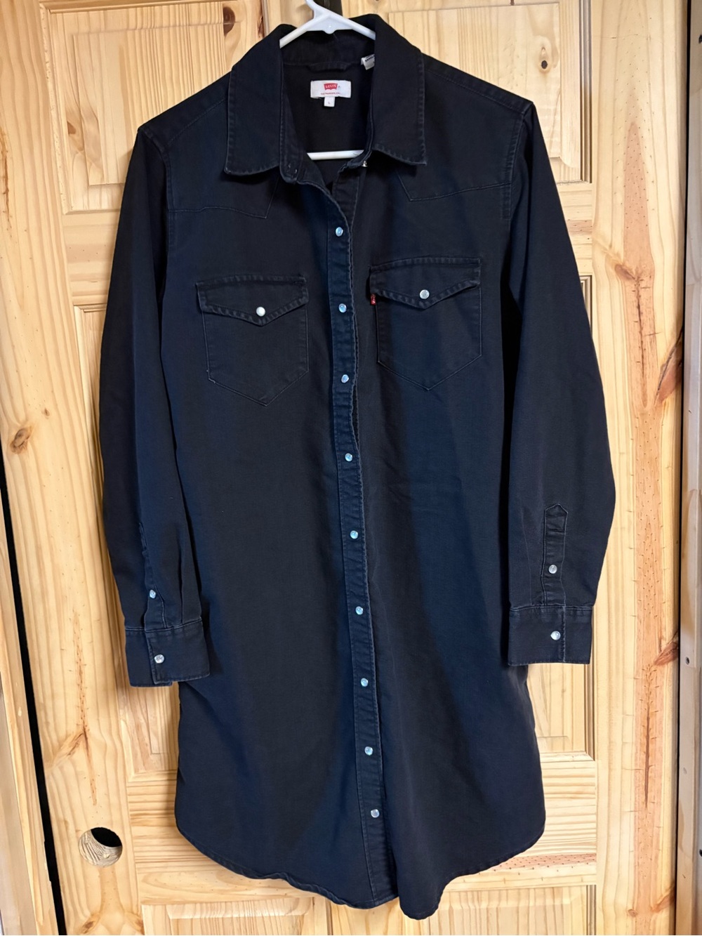 Levi's Black Long-Sleeve Western Button-Down Shirt